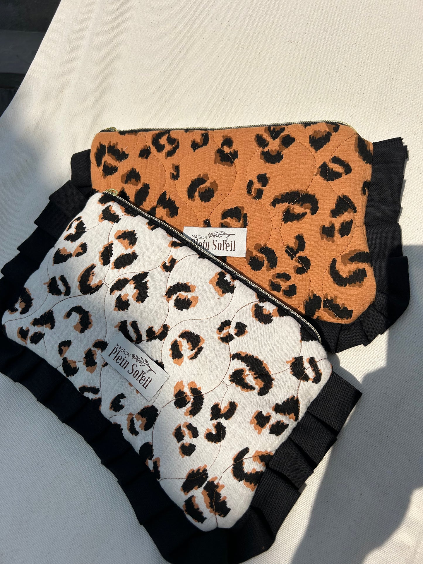 Pochette à froufrous Graou Beige