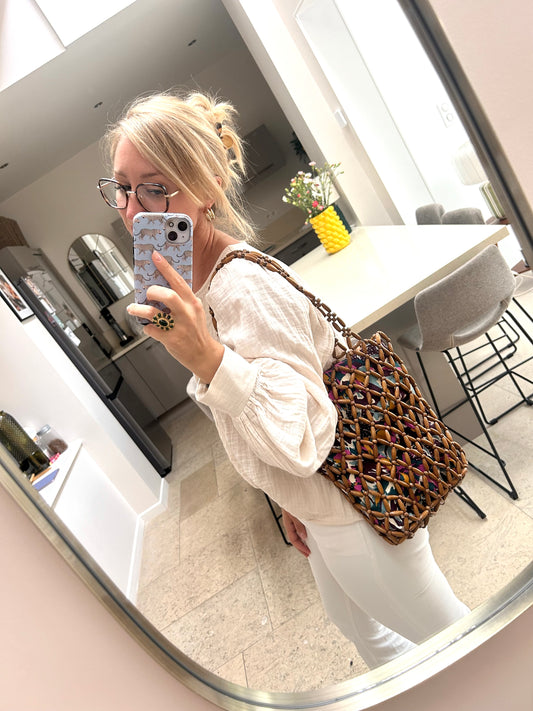 Panier en perles Nomad