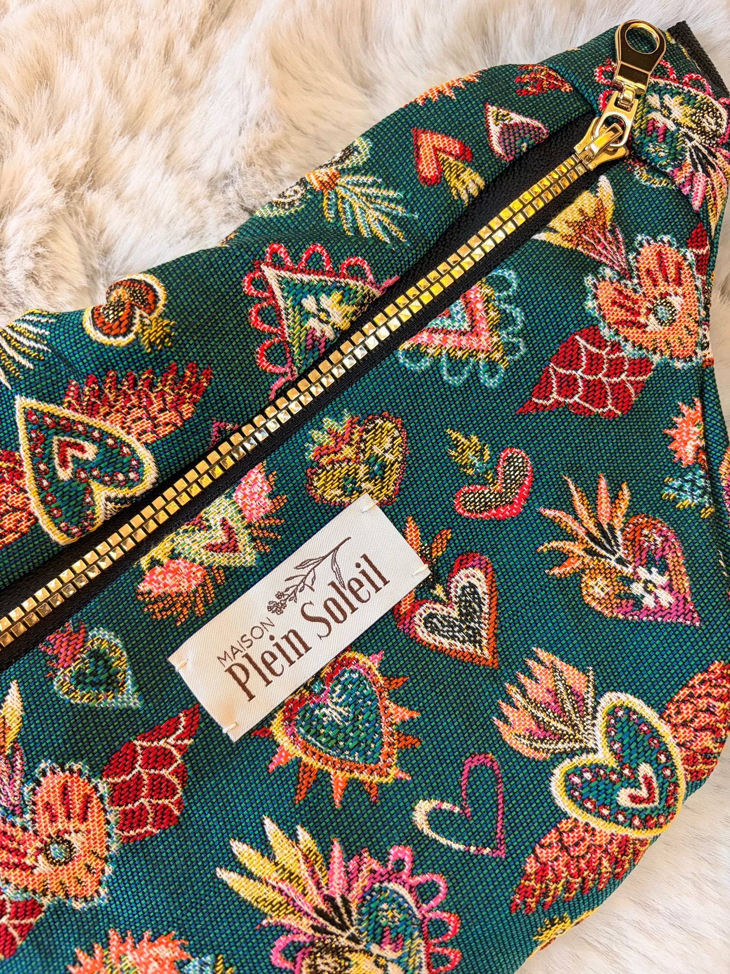 Sac Banane Sacré Coeur Vert