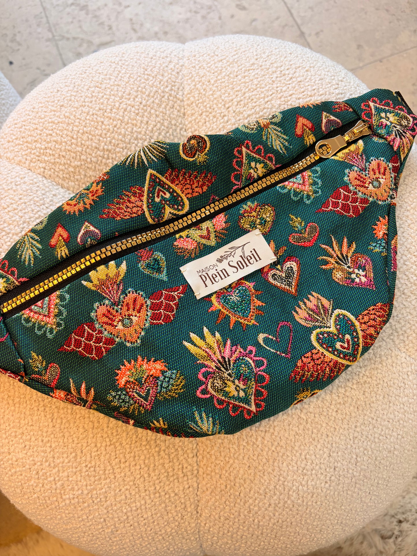 Sac Banane Sacré Coeur Vert